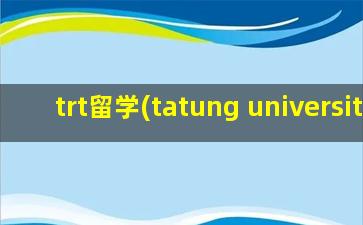 trt留学(tatung university)